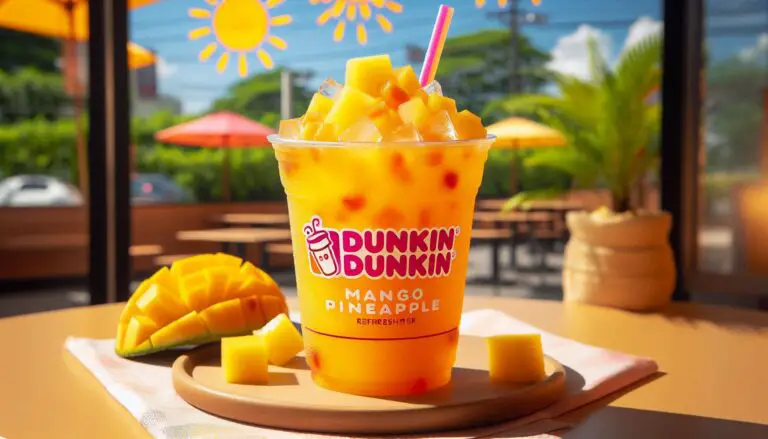 Mango Pineapple Refresher Dunkin Caffeine